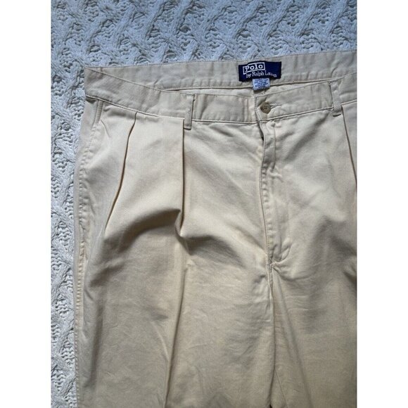 RARE Polo Chino Ralph Lauren Men's Pants 80s-90s Vintage 40x32‎ 100 Thick Cotton - Picture 3 of 8
